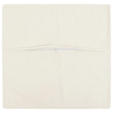 Vidaxl kussensloop 6 st houten crèmekleurig 40 x 40 cm corduroy