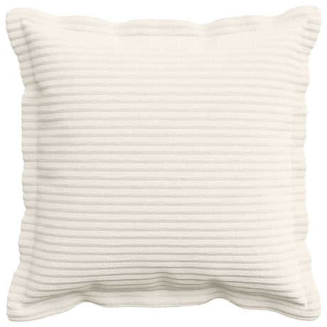 Vidaxl kussensloop 6 st houten crèmekleurig 40 x 40 cm corduroy