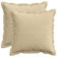 Vidaxl kussensloop 2 st houten lichtgroen grijs 40 x 40 cm corduroy