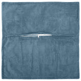 Vidaxl kussensloop 6 st houten blauw 40 x 40 cm corduroy
