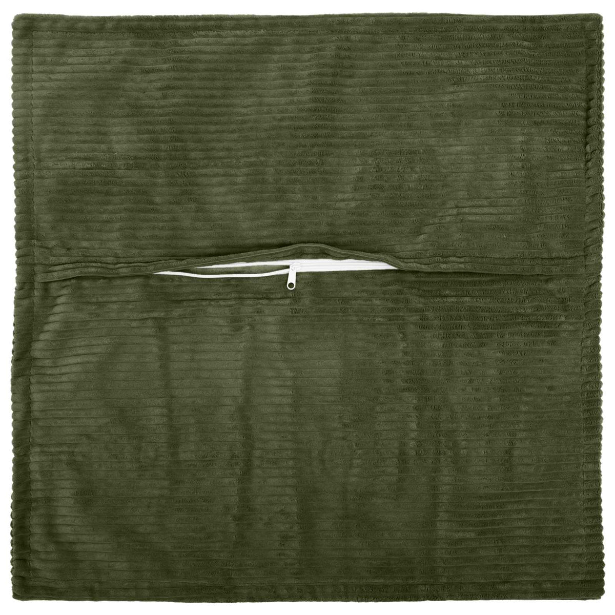 Vidaxl kussensloop 2 st houten groen 40 x 40 cm corduroy