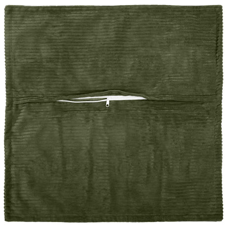 Vidaxl kussensloop 2 st houten groen 40 x 40 cm corduroy