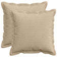 Vidaxl kussensloop 2 st houten taupe 40 x 40 cm corduroy
