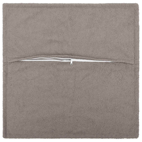 Vidaxl kussensloop 6 pcs houten lichtgrijs 40 x 40 cm bouclé