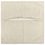 Vidaxl kussensloop 2 pcs houten crèmekleurig 40 x 40 cm