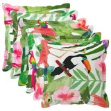 Vidaxl kussensloop 6 st houten meerkleurig 40 x 40 cm polyester