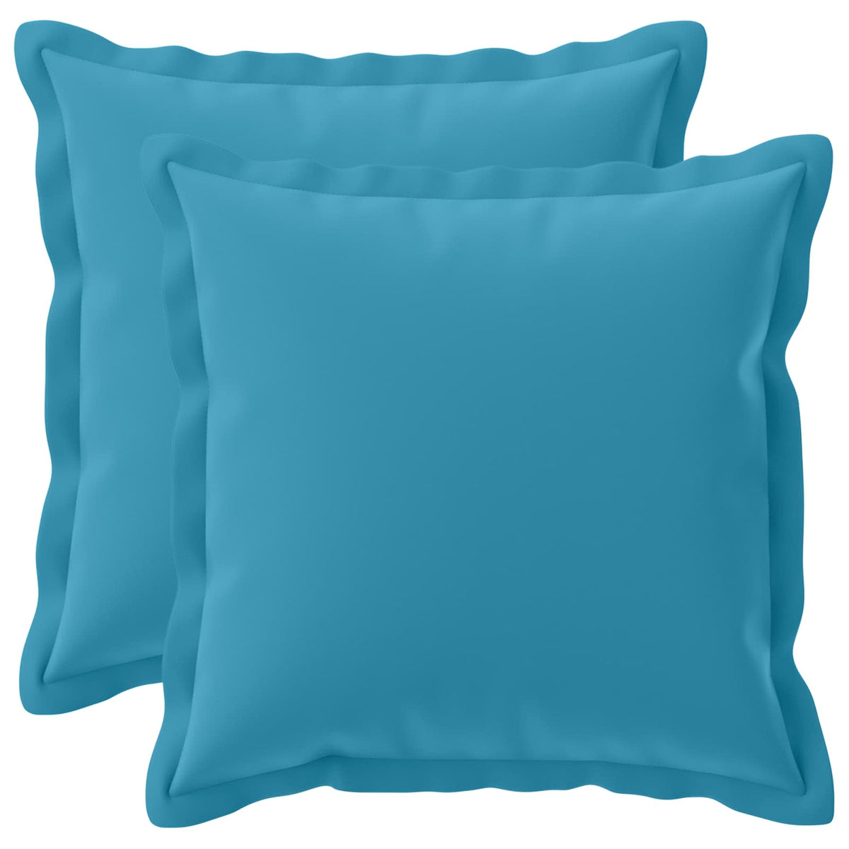 Vidaxl kussensloop 2 st houten lichtblauw 40 x 40 cm polyester