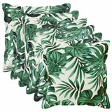 Vidaxl kussensloop 6 st houten bladpatroon 40 x 40 cm polyester