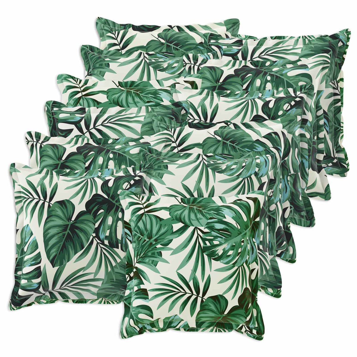 Vidaxl kussensloop 12 st houten bladpatroon 40 x 40 cm polyester