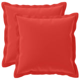 Vidaxl kussensloop 2 st houten rood 40 x 40 cm polyester
