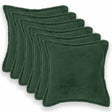 Vidaxl kussensloop 6 pcs houten donkergroen 40 x 40 cm bouclé
