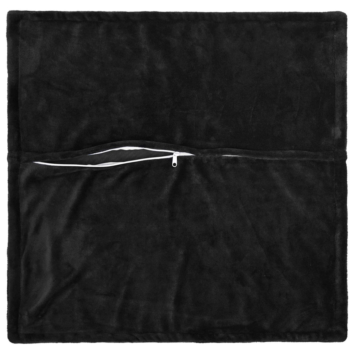 Vidaxl kussensloop 6 pcs houten zwart 40 x 40 cm flanel
