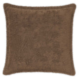 Vidaxl kussensloop 6 st houten licht bruin 40 x 40 cm nep konijnenbont