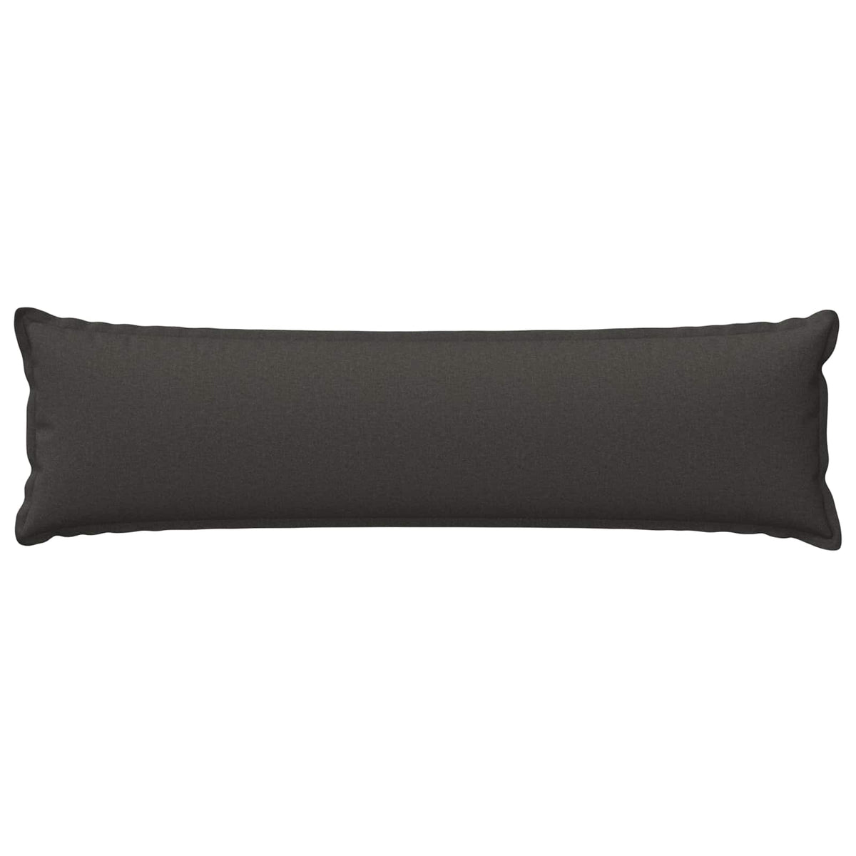 Vidaxl kussensloop houten donkergrijs 40 x 145 cm faux linnen