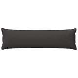 Vidaxl kussensloop houten donkergrijs 40 x 145 cm faux linnen