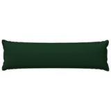 Vidaxl kussensloop houten donkergroen 40 x 145 cm faux linnen
