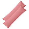 Vidaxl kussensloop 2 pcs houten roze 40 x 145 cm faux linnen