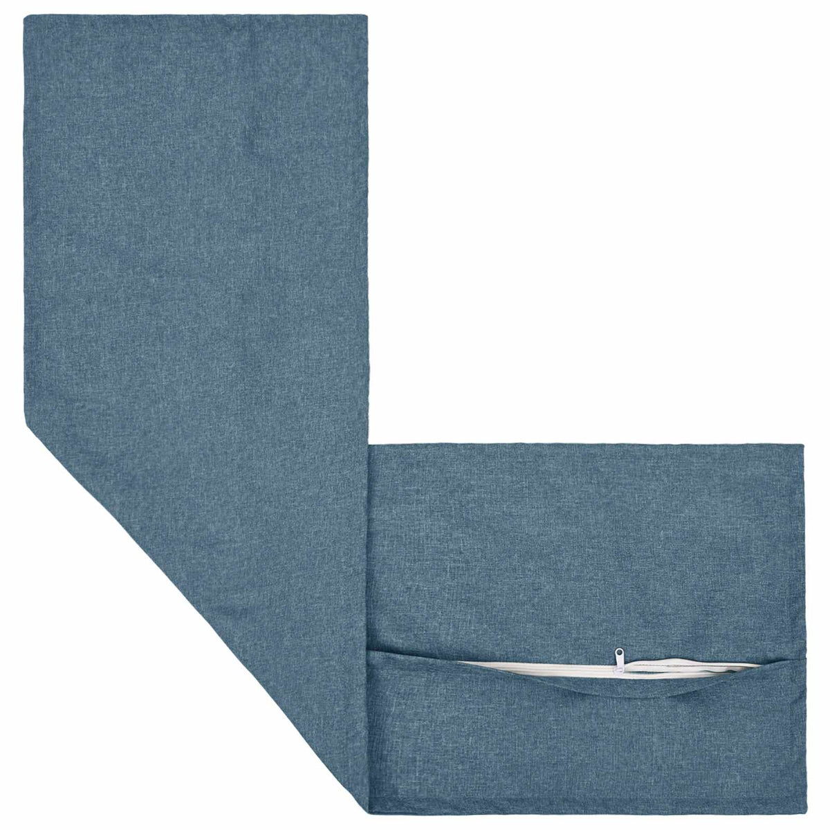 Vidaxl kussensloop 2 st houten jeans blauw 40 x 145 cm faux linnen