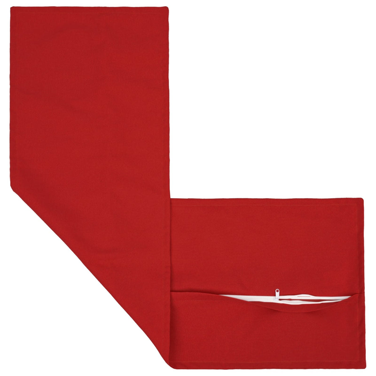 Vidaxl kussensloop houten rood 40 x 145 cm faux linnen