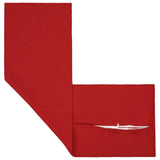 Vidaxl kussensloop 2 pcs houten rood 40 x 145 cm faux linnen
