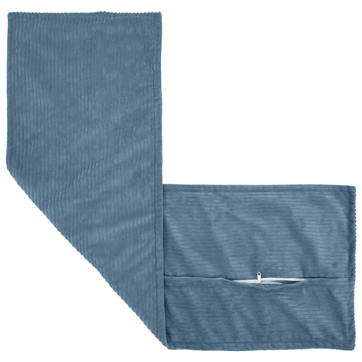 Vidaxl kussensloop 2 st houten blauw 40 x 145 cm corduroy