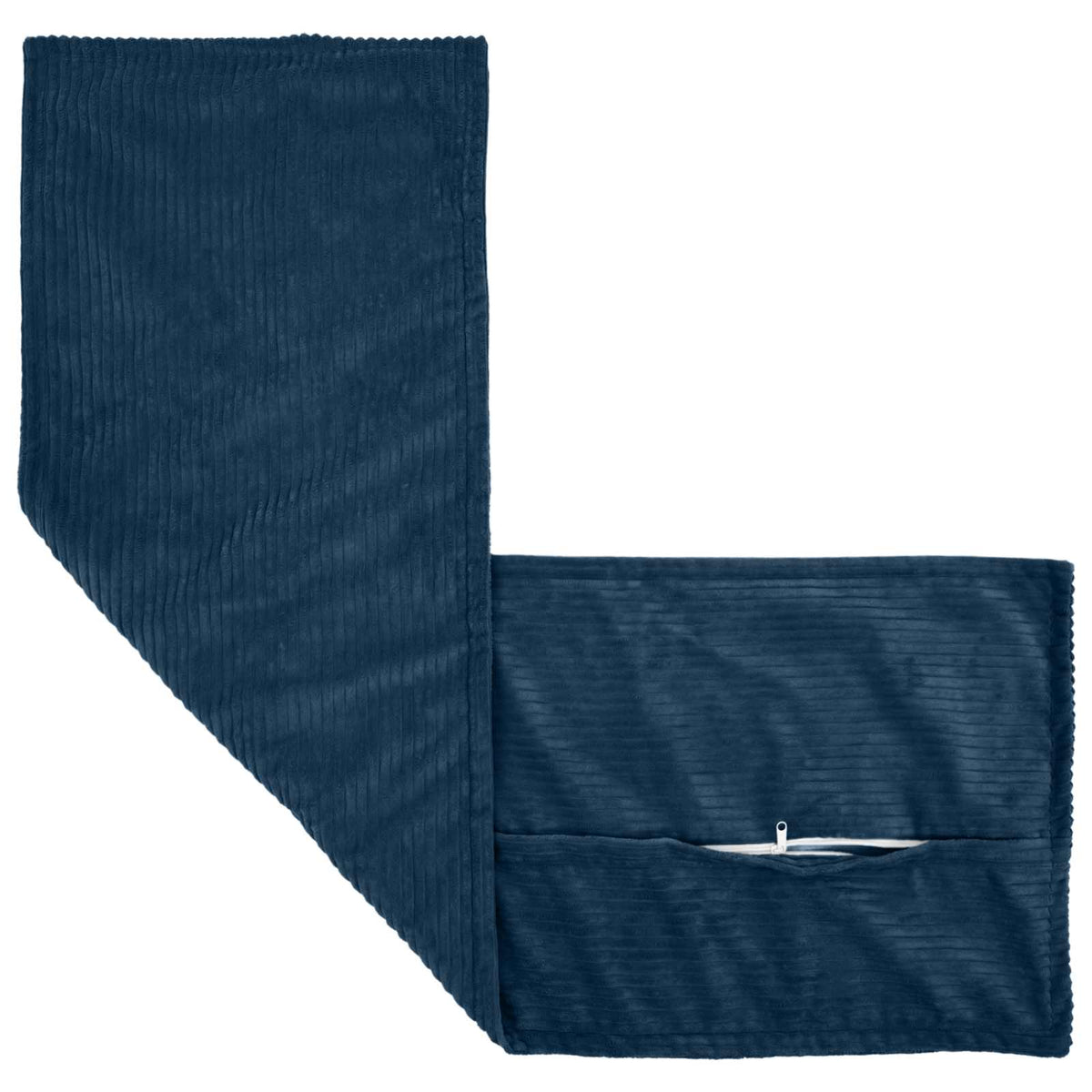 Vidaxl kussensloop houten marineblauw 40 x 145 cm corduroy