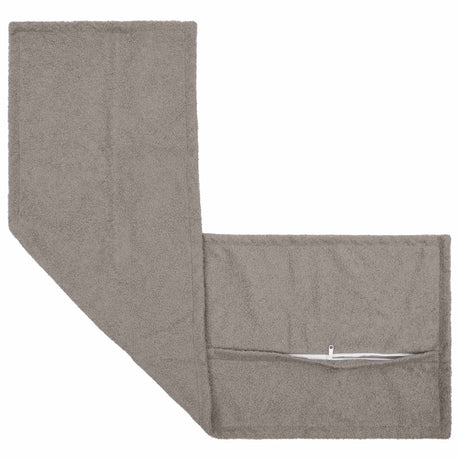Vidaxl kussensloop houten lichtgrijs 40 x 145 cm bouclé