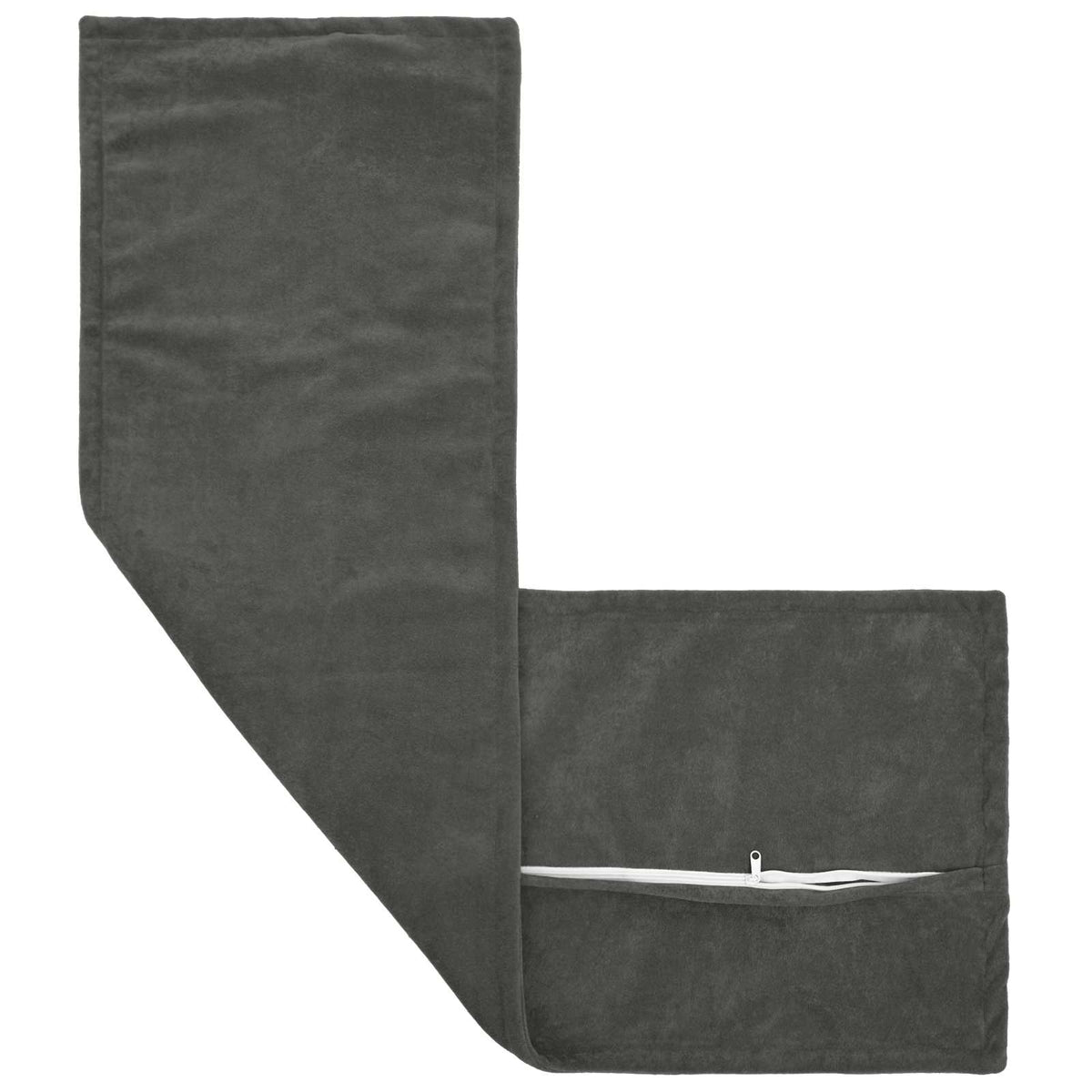 Vidaxl kussensloop houten antracietkleurig 40 x 145 cm