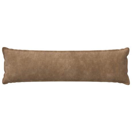 Vidaxl kussensloop houten taupe 40 x 145 cm microfiber fleece