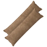 Vidaxl kussensloop 2 pcs houten taupe 40 x 145 cm microfiber fleece