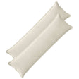 Vidaxl kussensloop 2 pcs houten crèmekleurig 40 x 145 cm
