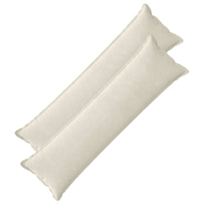Vidaxl kussensloop 2 pcs houten crèmekleurig 40 x 145 cm