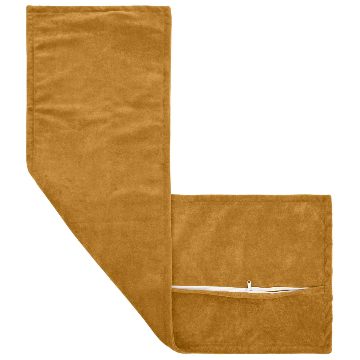 Vidaxl kussensloop 2 pcs houten geel 40 x 145 cm microfiber fleece