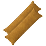 Vidaxl kussensloop 2 pcs houten geel 40 x 145 cm microfiber fleece