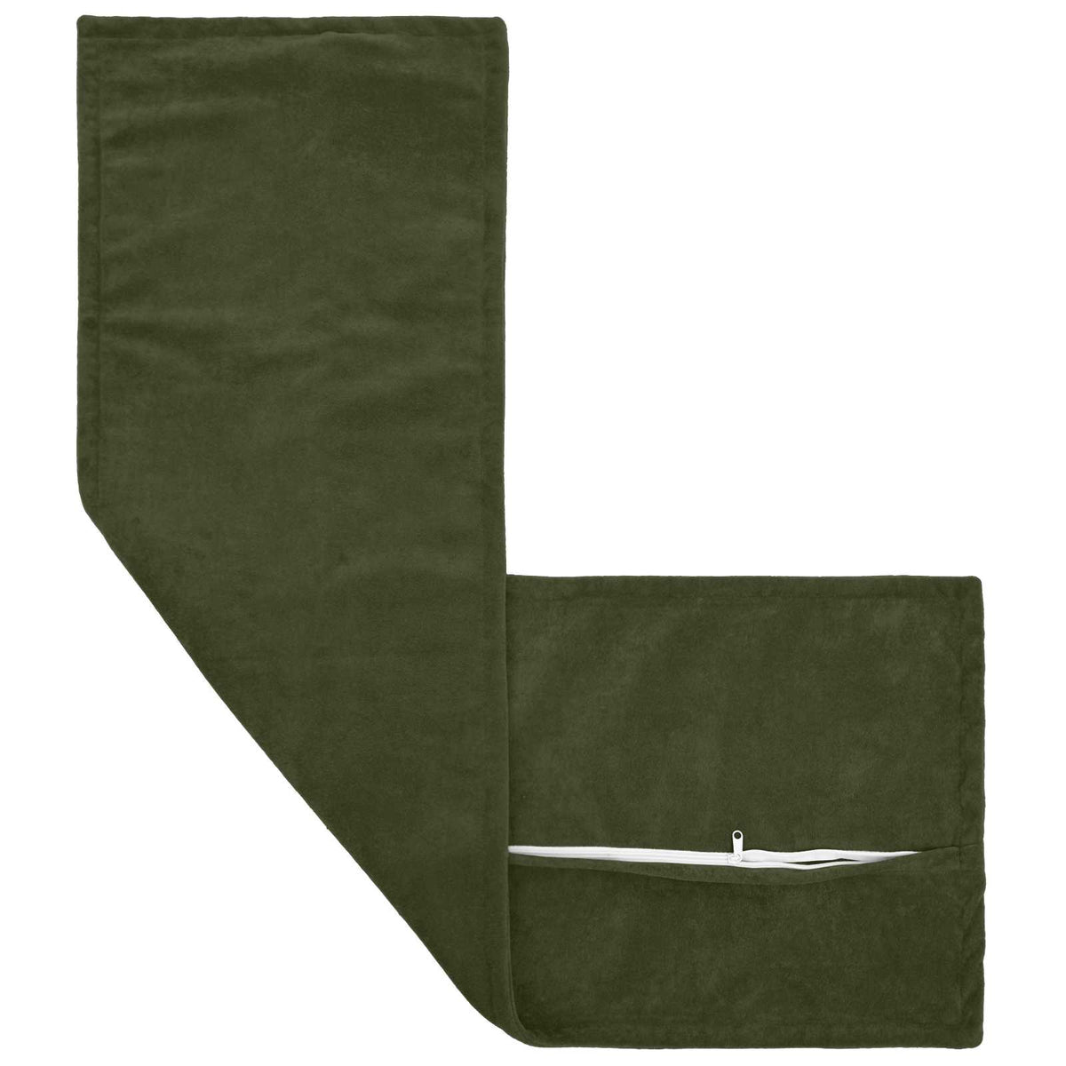 Vidaxl kussensloop 2 pcs houten groen 40 x 145 cm microfiber fleece