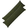 Vidaxl kussensloop 2 pcs houten groen 40 x 145 cm microfiber fleece