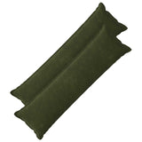 Vidaxl kussensloop 2 pcs houten groen 40 x 145 cm microfiber fleece