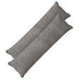 Vidaxl kussensloop 2 pcs houten lichtgrijs 40 x 145 cm