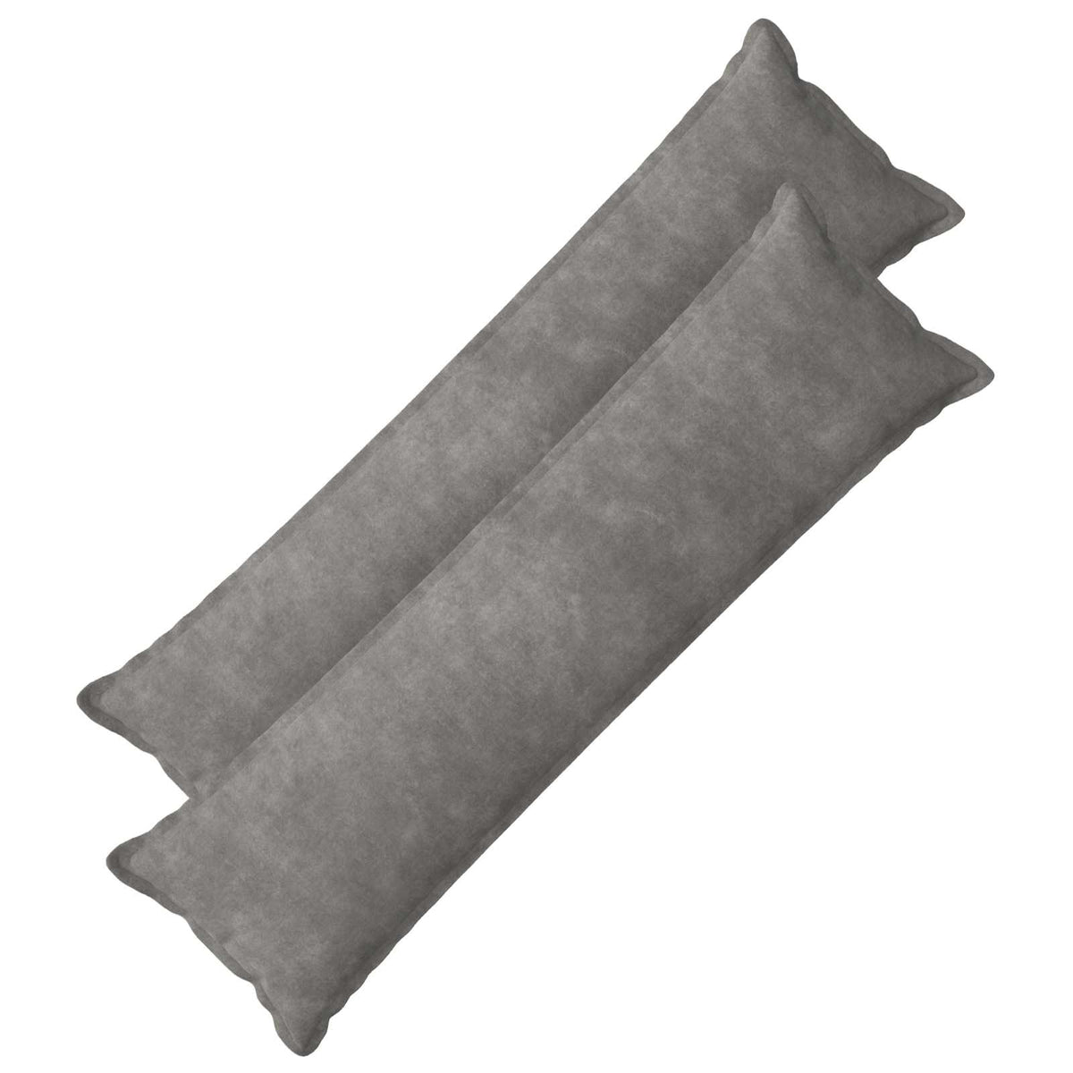 Vidaxl kussensloop 2 pcs houten lichtgrijs 40 x 145 cm