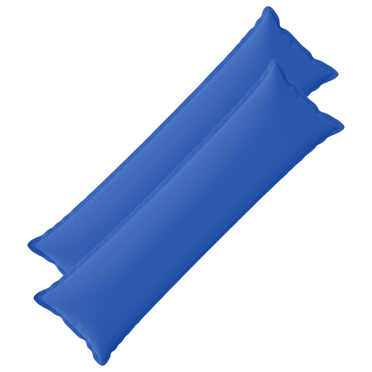 Vidaxl kussensloop 2 st houten koninklijk blauw 40 x 145 cm polyester