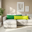 Vidaxl kussensloop houten helder groen 40 x 145 cm polyester
