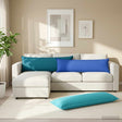 Vidaxl kussensloop houten koninklijk blauw 40 x 145 cm polyester