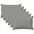 Vidaxl kussensloop 6 pcs houten wolkengrijs 40 x 60 cm faux linnen
