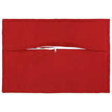 Vidaxl kussensloop 6 pcs houten rood 40 x 60 cm faux linnen