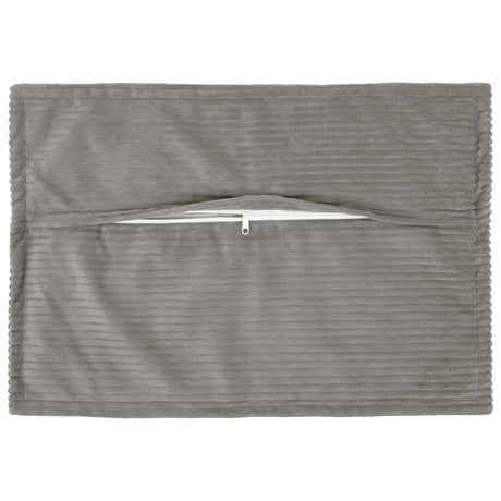 Vidaxl kussensloop 6 st houten lichtgrijs 40 x 60 cm corduroy