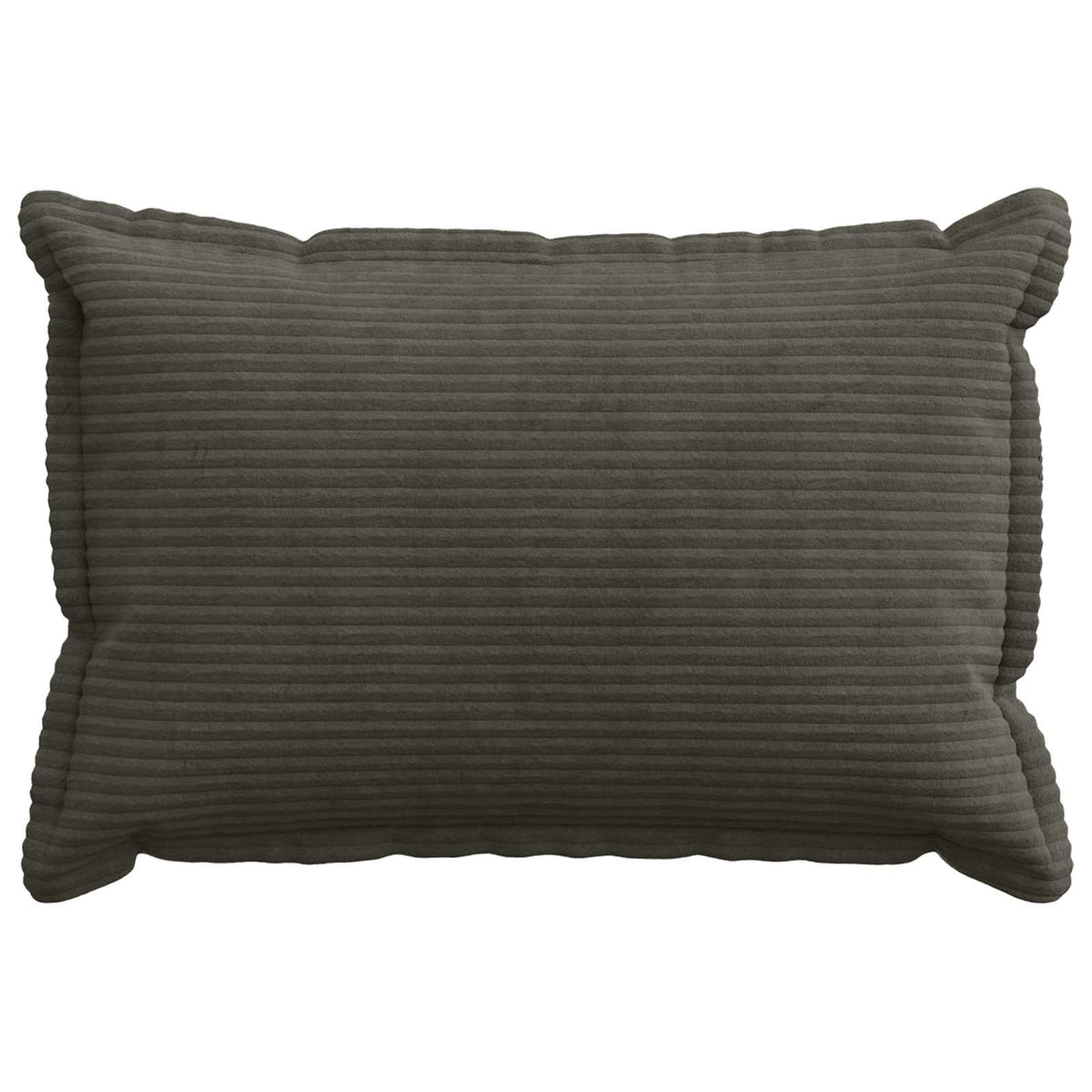 Vidaxl kussensloop 6 st houten antraciet 40 x 60 cm corduroy
