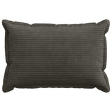 Vidaxl kussensloop 6 st houten antraciet 40 x 60 cm corduroy