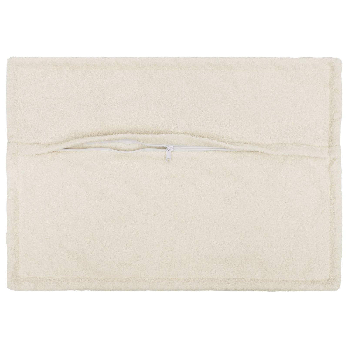 Vidaxl kussensloop 6 pcs houten crèmekleurig 40 x 60 cm bouclé