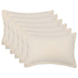 Vidaxl kussensloop 6 pcs houten crèmekleurig 40 x 60 cm bouclé