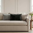 Vidaxl kussensloop 6 st houten antraciet 30 x 50 cm chenille stof